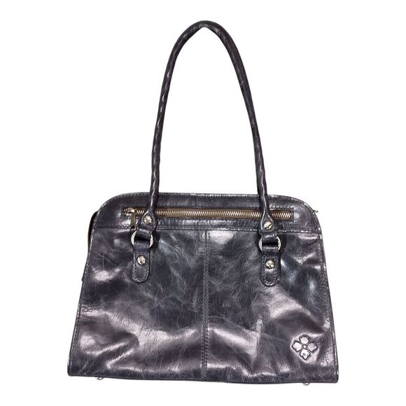 Patricia Nash Calvi Shoulder Bag Tote Studded Embellished Rose Navy Blue Leather - Picture 4 of 15